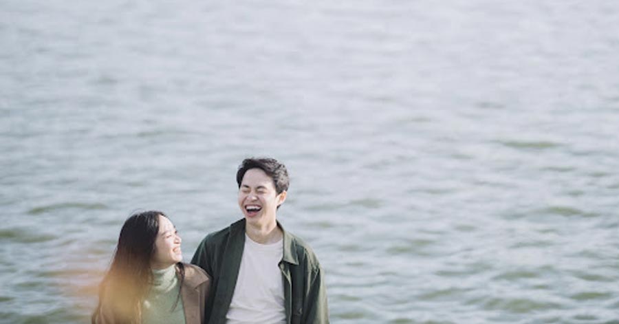 couple by the beach